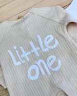 ست سرهم نوزادی زیپ little one کرمی