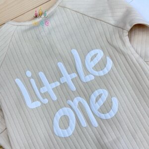 ست سرهم نوزادی زیپ little one کرمی