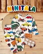 بلوز شلوار خوش رنگ و طرح کودکانه