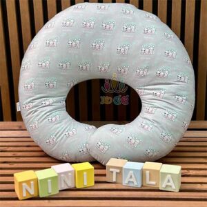 بالش-شیردهی-سه-خرگوش-طوسی-صورتی