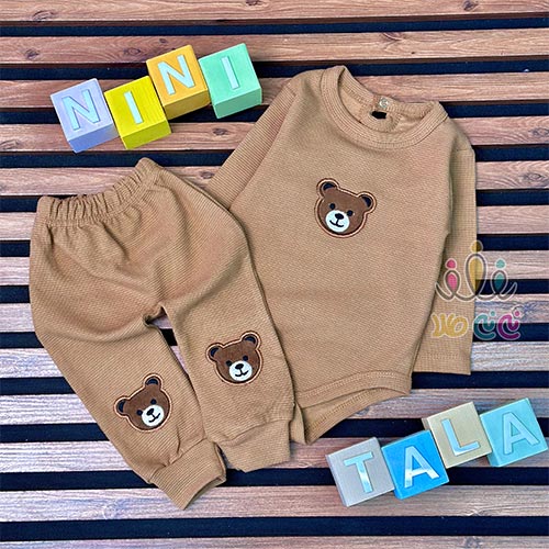 بادی-شلوار-کله-خرس-نسکافه-ای