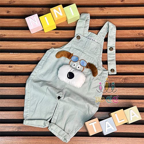 بیلر-اسپرت-کتان-طرح-سگ-ناقلا-کاهویی