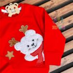 ست-بلوز-شلوار-اسپرت-خرس-شال-قرمز