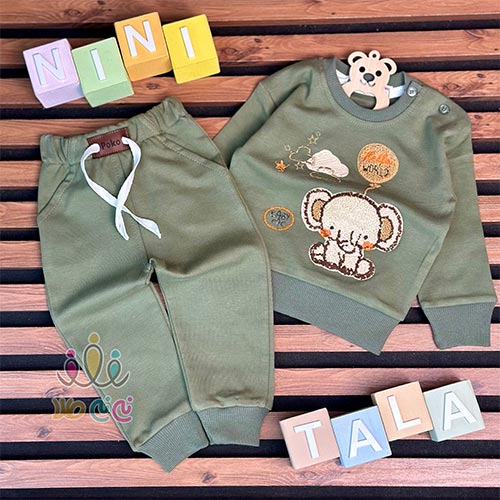 ست-بلوز-و-شلوار-اسپرت-بچگانه-طرح-فیل