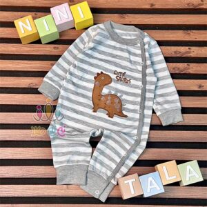 سرهم-اسپرت-نوزادی-راه-راه-طرح-دایناسور