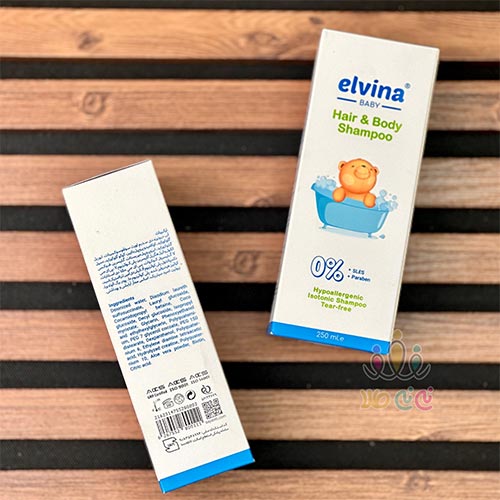 شامپو-سر-و-بدن-کودک-الوینا-۲۵۰-میلی