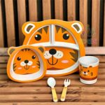 ظرف-غذا-بامبو-۵-تکه-ببر