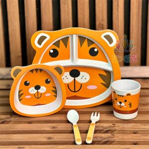 ظرف-غذا-بامبو-۵-تکه-ببر