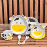 ظرف-غذا-بامبو-۵-تکه-گاو