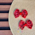 گیره-موی-پاپیونی-دخترانه-قرمز-مشکی