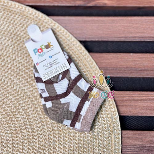 جوراب-اسپرت-ساقدار-بچگانه--تدی-چهارخانه