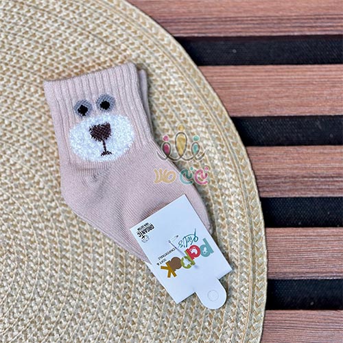 جوراب-ساقدار-نوزادی-طرح-پوزه-تدی