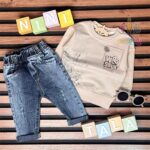 ست-بلوز-و-شلوار-اسپرت-بچگانه-طرح-Verd-نسکافه‌ای