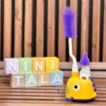 شیشه-شوی-استند-دایناسور-زرد