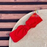 هد-مخمل-پاپیون‌-دار-برگی-قرمز-نوزاد