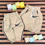 هودی-شلوار-اسپرت-نیم-زیپ-نایک-بچگانه--نسکافه-ای