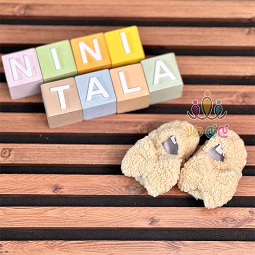 پاپوش-تدی-پاپیون‌دار-نوزاد-کرمی