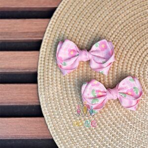 گیره-موی-پاپیونی-دخترانه-طرح-گل-صورتی