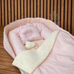 تشک-گارد-دار-نوزاد-4--تکه--طرح-خالدار-صورتی