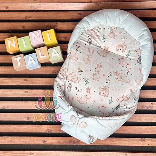 قنداق-سوئیسی-نوزاد-طرح-خرگوش-سبزآبی قنداق-سوئیسی-نوزاد-طرح-خرگوش-سبزآبی