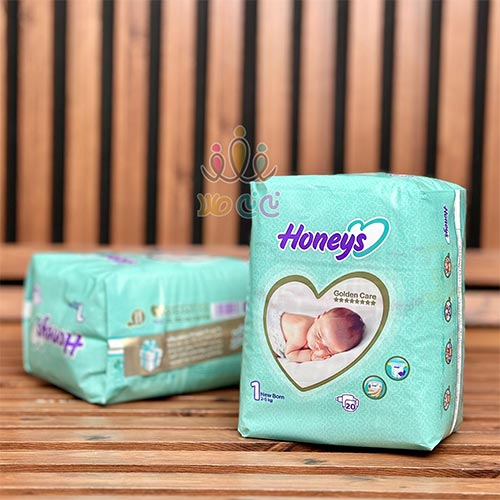 پوشک-نوزاد-هانیز-سایز-۱-بسته-۲۰-عددی پوشک-نوزاد-هانیز-سایز-۱-بسته-۲۰-عددی