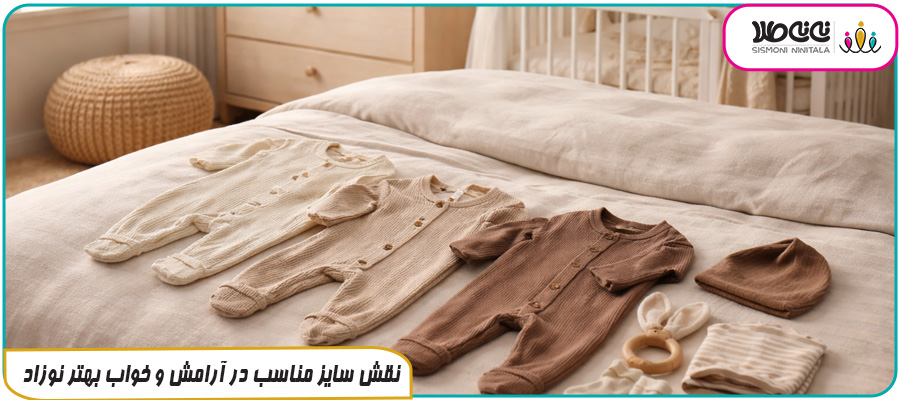 نقش سایز مناسب در آرامش و خواب بهتر نوزاد