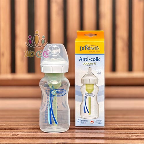 شیشه-شیر-۲۷۰ml--طلقی--عریض-dr-browns شیشه-شیر-۲۷۰ml--طلقی--عریض-dr-browns