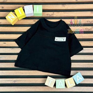 تیشرت-اسپرت-بچگانه-مدل-ماهد-مشکی