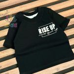 تیشرت--اسپرت-بچگانه-طرح-Rise-Up-مشکی