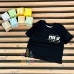 تیشرت-اسپرت-بچگانه-طرح-Rise-Up-مشکی