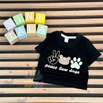 تیشرت-بچگانه-طرح-ردپا-Dogs-مشکی
