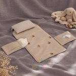 زیرانداز تعویض بالش‌دار تدی گلدوزی سرو کیدز رنگ نسکافه‌ای - Image 2