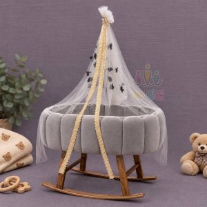 گهواره نوزاد مدل افرا نقره‌ای